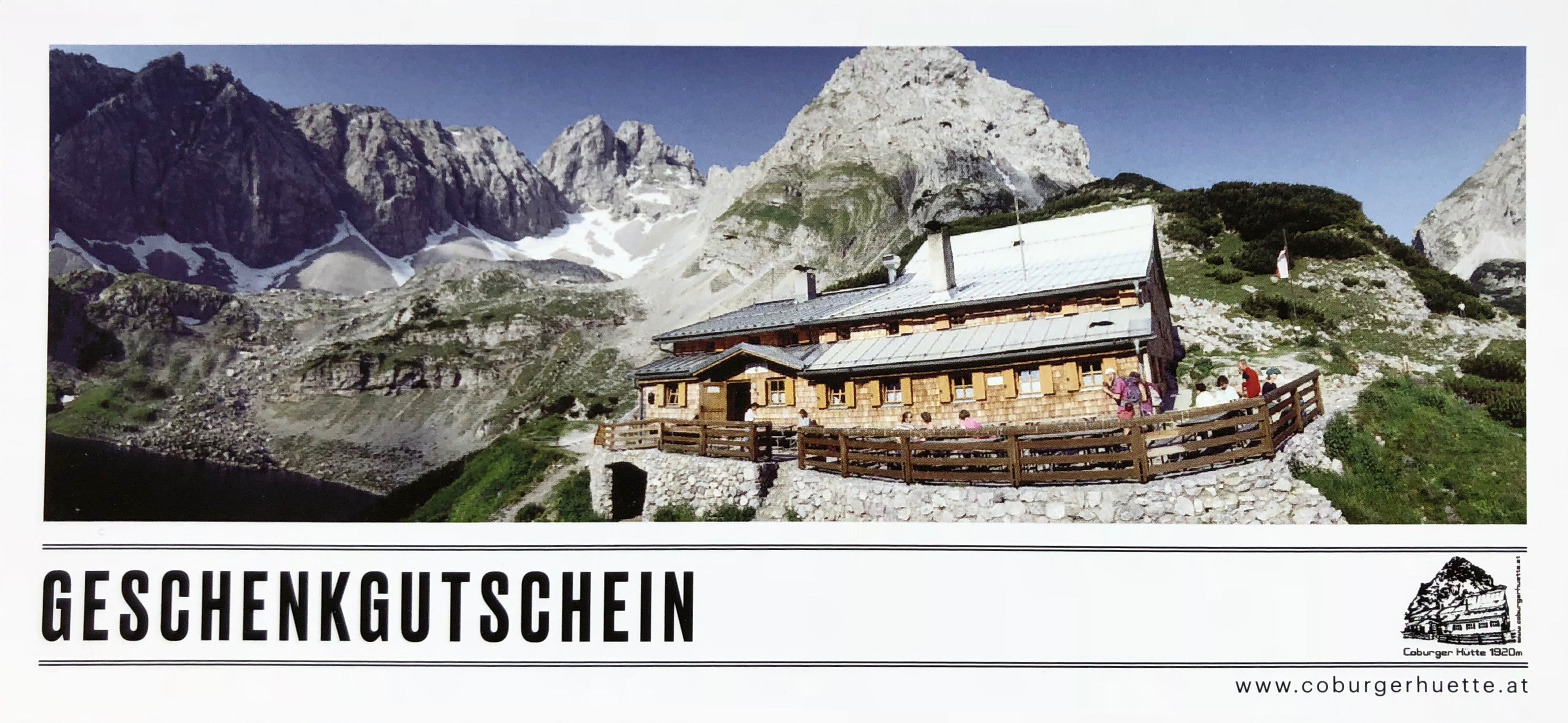 Geschenkgutschein Coburger Hütte Ehrwald Tirol